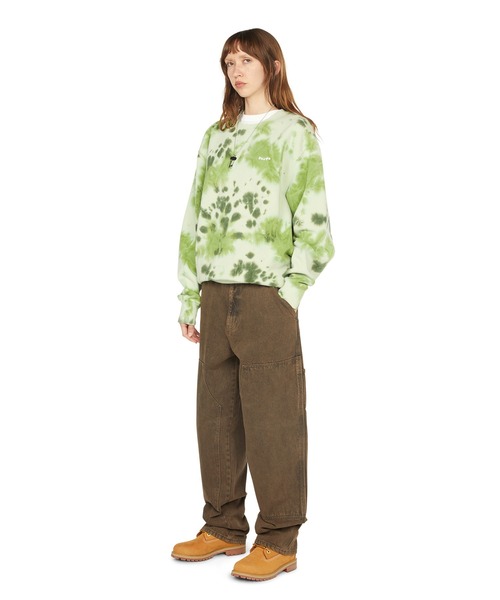 HUF（ハフ）の「KINDA LOOSE DOUBLE KNEES（デニムパンツ・メンズ・チョコ/ブラック/ブルー/ライトブルー・32/30/34/28/36）」の13枚目の写真