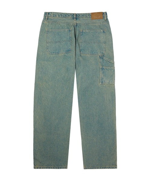 HUF（ハフ）の「KINDA LOOSE DOUBLE KNEES（デニムパンツ・メンズ・チョコ/ブラック/ブルー/ライトブルー・32/30/34/28/36）」の6枚目の写真