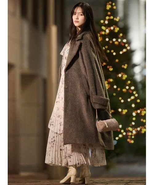 セール】Sustainableプリーツプリントワンピース（ワンピース