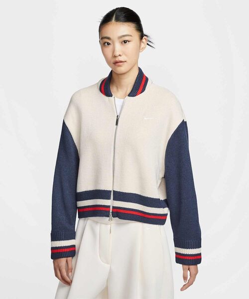 NIKE(ナイキ)の「ナイキ スポーツウェア ウィメンズカーディガン / Nike Sportswear Women's Cardigan HV2495-104 Light Orewood Brown(カーディガン/ボレロ・レディース・ブラウン系その他・XS/S/M/L/XL)」の8枚目の写真
