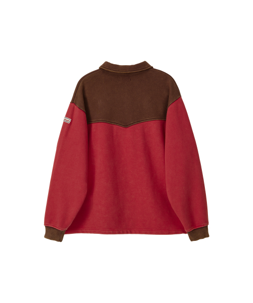 NOHANT(ノアン)の「WESTERN COLOR BLOCK SWEATSHIRT RED(スウェット・メンズ・レッド・SMALL/MEDIUM/LARGE)」の10枚目の写真