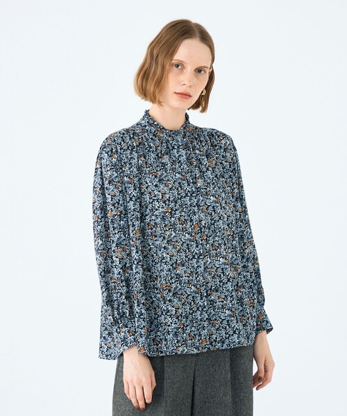 TOMORROWLAND BALLSEYスタックフラワープリントフリルブラウス セール】ブローフラワープリント フリルブラウス（シャツ/ブラウス
