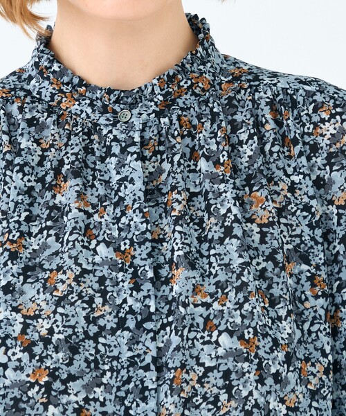 TOMORROWLAND BALLSEYスタックフラワープリントフリルブラウス セール】ブローフラワープリント フリルブラウス（シャツ/ブラウス