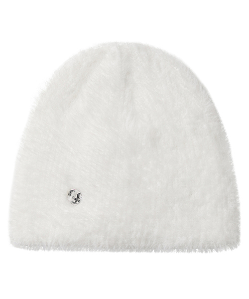 FLAREUP(フレアアップ)の「Fur Knit Beanie (FL-727_White)(ニットキャップ/ビーニー・レディース・ホワイト・FREE)」の1枚目の写真