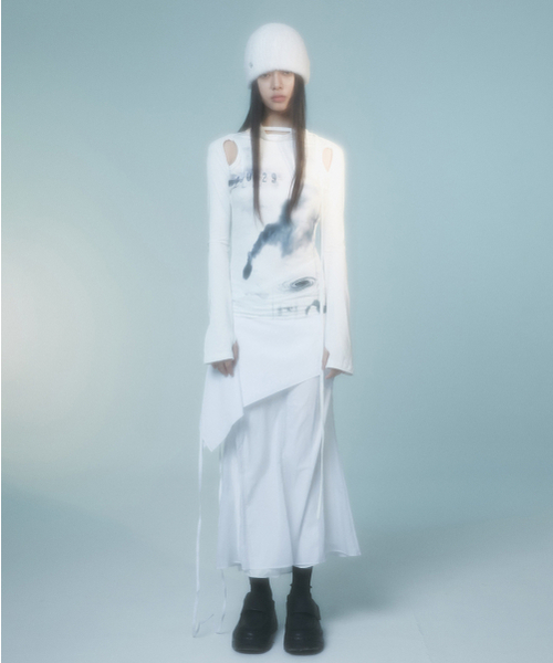 FLAREUP(フレアアップ)の「Fur Knit Beanie (FL-727_White)(ニットキャップ/ビーニー・レディース・ホワイト・FREE)」の21枚目の写真