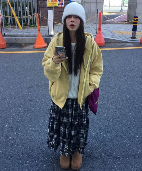 FLAREUP(フレアアップ)の「Fur Knit Beanie (FL-727_White)(ニットキャップ/ビーニー・レディース・ホワイト・FREE)」の17枚目の写真