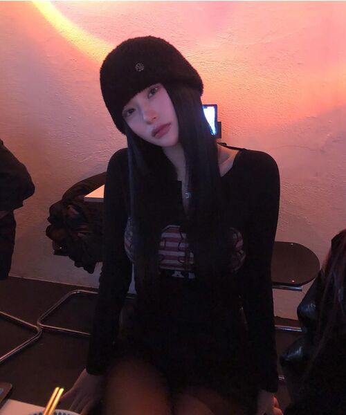 FLAREUP(フレアアップ)の「Fur Knit Beanie (FL-727_White)(ニットキャップ/ビーニー・レディース・ホワイト・FREE)」の4枚目の写真