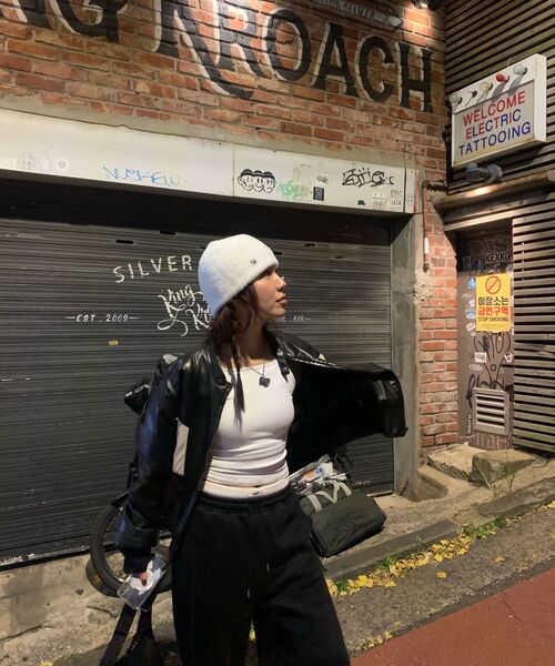 FLAREUP(フレアアップ)の「Fur Knit Beanie (FL-727_White)(ニットキャップ/ビーニー・レディース・ホワイト・FREE)」の7枚目の写真