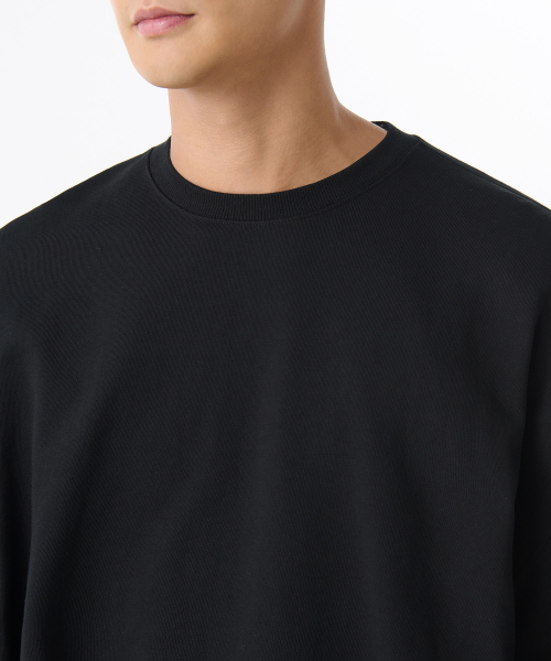 MUSINSA STANDARD（ムシンサスタンダード）の「ルーズバルーンスウェットシャツ[ブラック]（スウェット・メンズ・その他・SMALL/MEDIUM/LARGE/X-LARGE/XX-LARGE/XXX-LARGE）」の4枚目の写真