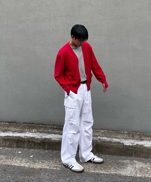 MUSINSA STANDARD（ムシンサスタンダード）の「コットンパラシュートカーゴパンツ [オフホワイト]（スウェットパンツ・メンズ・その他・32/33/34/36/38/40/42/28/29/30/31）」の14枚目の写真