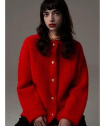 【R by Te chichi】ダブルフェイスフェザーカーディガン《2025winter catalog item》