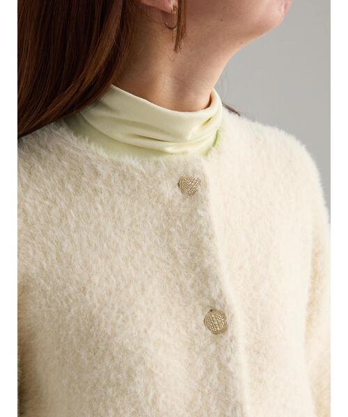 Te chichi（テチチ）の「【R by Te chichi】ダブルフェイスフェザーカーディガン《2025winter catalog item》（カーディガン/ボレロ・レディース・グレー/オフホワイト/パープル/レッド・F）」の12枚目の写真