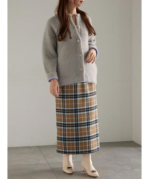 Te chichi（テチチ）の「【R by Te chichi】ダブルフェイスフェザーカーディガン《2025winter catalog item》（カーディガン/ボレロ・レディース・グレー/オフホワイト/パープル/レッド・F）」の15枚目の写真