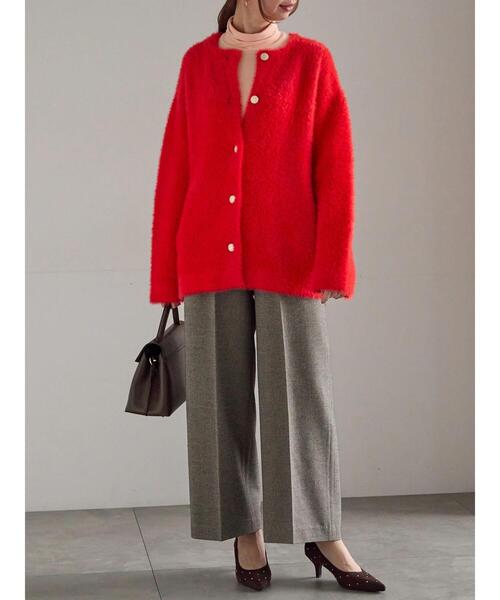 Te chichi（テチチ）の「【R by Te chichi】ダブルフェイスフェザーカーディガン《2025winter catalog item》（カーディガン/ボレロ・レディース・グレー/オフホワイト/パープル/レッド・F）」の19枚目の写真