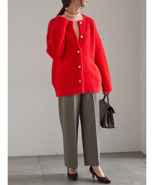 Te chichi（テチチ）の「【R by Te chichi】ダブルフェイスフェザーカーディガン《2025winter catalog item》（カーディガン/ボレロ・レディース・グレー/オフホワイト/パープル/レッド・F）」の20枚目の写真