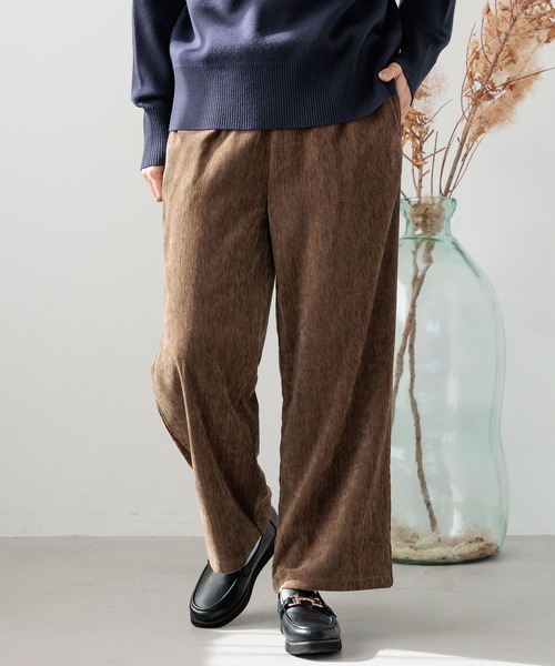 FOUND GOOD(ファウンドグッド)の「ベロアイージーパンツ(その他パンツ・レディース・ブラウン系4/ネイビー/グレー系8・L/M/S)」の2枚目の写真