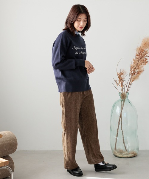 FOUND GOOD(ファウンドグッド)の「ベロアイージーパンツ(その他パンツ・レディース・ブラウン系4/ネイビー/グレー系8・L/M/S)」の9枚目の写真