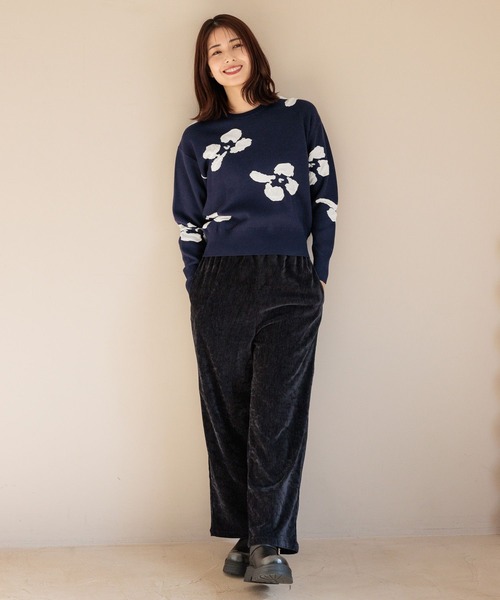 FOUND GOOD(ファウンドグッド)の「ベロアイージーパンツ(その他パンツ・レディース・ブラウン系4/ネイビー/グレー系8・L/M/S)」の12枚目の写真