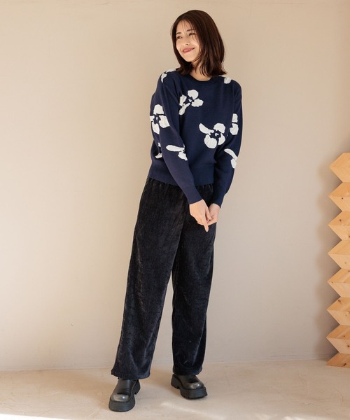 FOUND GOOD(ファウンドグッド)の「ベロアイージーパンツ(その他パンツ・レディース・ブラウン系4/ネイビー/グレー系8・L/M/S)」の13枚目の写真