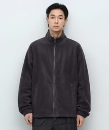 MUSINSA STANDARD | エッセンシャルポーラフリースハイネックジャケット[ダークグレー](その他アウター)