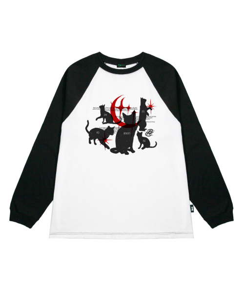 ESCAPEFROM(エスケープフロム)の「ブラックキティキャッツプリントロングスリーブブラック(Tシャツ/カットソー・レディース・その他・MEDIUM/LARGE/SMALL)」の2枚目の写真