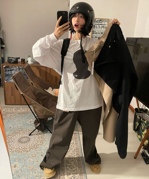 GLW（ジーエルダブリュ）の「コットンカーブパンツブラック（その他パンツ・レディース・その他・SMALL/MEDIUM/LARGE）」の8枚目の写真