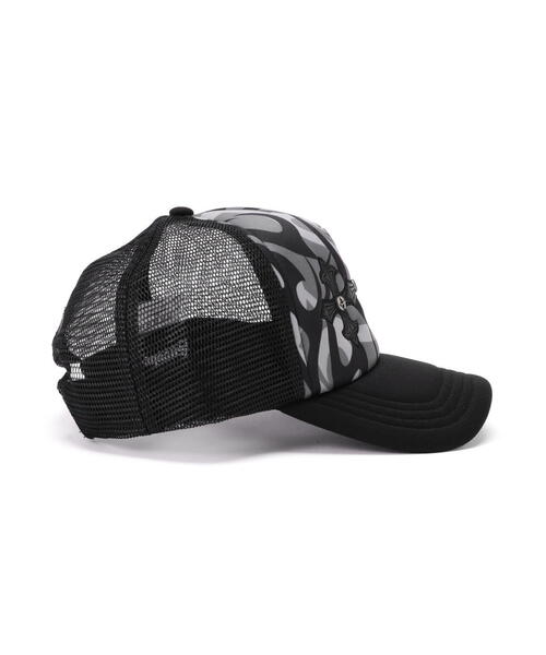 SUPPLIER(サプライヤー)の「SUPPLIER/サプライヤー/Tribal Camo Cross Leather Mesh Cap(キャップ・メンズ・ホワイト/ベージュ・F)」の6枚目の写真