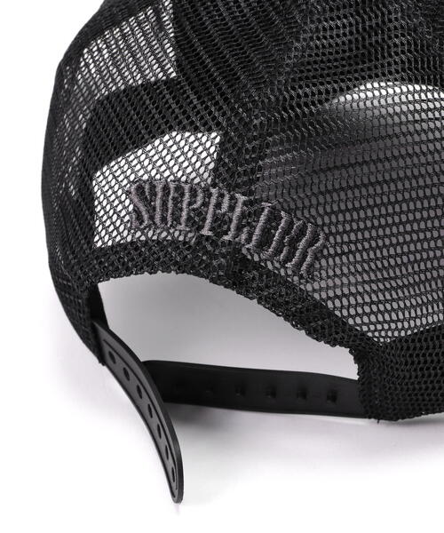 SUPPLIER(サプライヤー)の「SUPPLIER/サプライヤー/Tribal Camo Cross Leather Mesh Cap(キャップ・メンズ・ホワイト/ベージュ・F)」の9枚目の写真