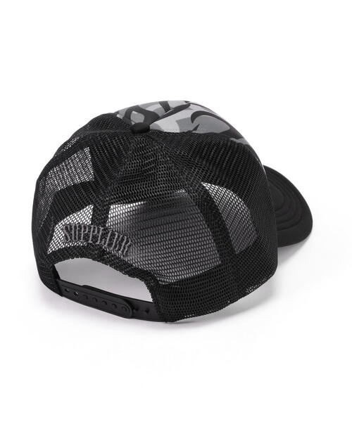 SUPPLIER(サプライヤー)の「SUPPLIER/サプライヤー/Tribal Camo Cross Leather Mesh Cap(キャップ・メンズ・ホワイト/ベージュ・F)」の3枚目の写真