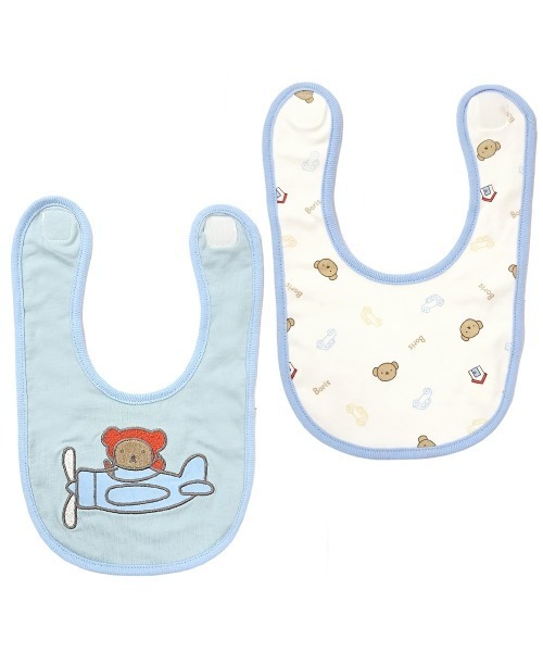 Miffy（ ミッフィー）の「ブルーナスタイ (ミッフィー/ボリス)２枚組（スタイ/よだれかけ・キッズ・ブラウン/ベージュ/アイボリー/ホワイト・FREE）」の2枚目の写真