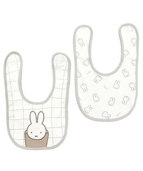 Miffy（ ミッフィー）の「ブルーナスタイ (ミッフィー/ボリス)２枚組（スタイ/よだれかけ・キッズ・ブラウン/ベージュ/アイボリー/ホワイト・FREE）」の3枚目の写真
