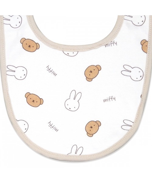Miffy（ ミッフィー）の「ブルーナスタイ (ミッフィー/ボリス)２枚組（スタイ/よだれかけ・キッズ・ブラウン/ベージュ/アイボリー/ホワイト・FREE）」の8枚目の写真