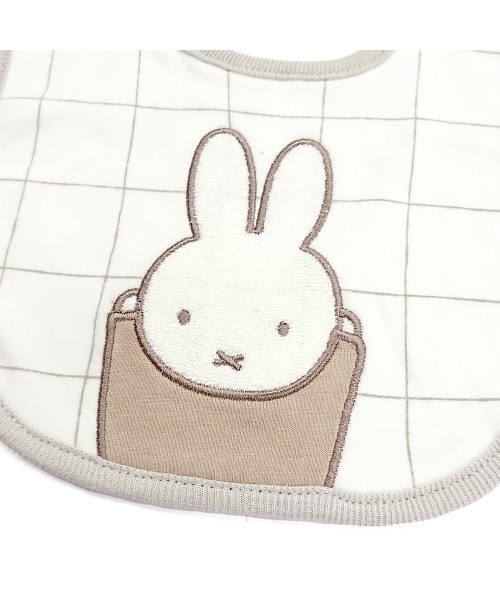 Miffy（ ミッフィー）の「ブルーナスタイ (ミッフィー/ボリス)２枚組（スタイ/よだれかけ・キッズ・ブラウン/ベージュ/アイボリー/ホワイト・FREE）」の12枚目の写真