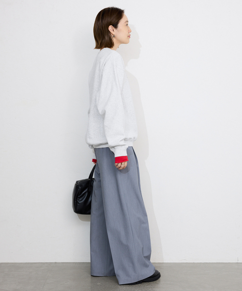 SCREEN STARS（スクリーンスターズ）の「SCREEN STARS/スクリーンスターズ SLOBE別注 ロゴスウェット（スウェット・レディース・チャコールグレー/ライトグレー/ベージュ/レッド/ピンク・FREE）」の6枚目の写真