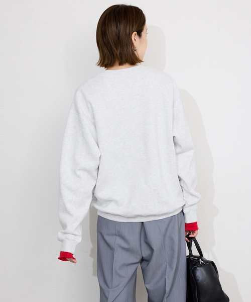 SCREEN STARS（スクリーンスターズ）の「SCREEN STARS/スクリーンスターズ SLOBE別注 ロゴスウェット（スウェット・レディース・チャコールグレー/ライトグレー/ベージュ/レッド/ピンク・FREE）」の11枚目の写真