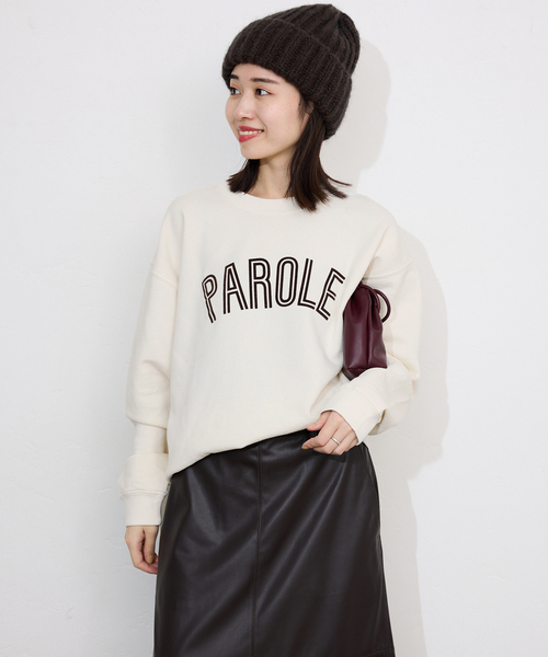 SCREEN STARS（スクリーンスターズ）の「SCREEN STARS/スクリーンスターズ SLOBE別注 ロゴスウェット（スウェット・レディース・チャコールグレー/ライトグレー/ベージュ/レッド/ピンク・FREE）」の16枚目の写真