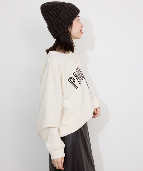 SCREEN STARS（スクリーンスターズ）の「SCREEN STARS/スクリーンスターズ SLOBE別注 ロゴスウェット（スウェット・レディース・チャコールグレー/ライトグレー/ベージュ/レッド/ピンク・FREE）」の17枚目の写真