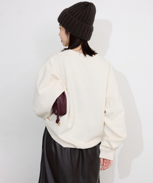 SCREEN STARS（スクリーンスターズ）の「SCREEN STARS/スクリーンスターズ SLOBE別注 ロゴスウェット（スウェット・レディース・チャコールグレー/ライトグレー/ベージュ/レッド/ピンク・FREE）」の18枚目の写真