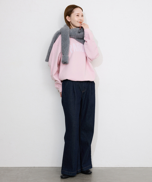 SCREEN STARS（スクリーンスターズ）の「SCREEN STARS/スクリーンスターズ SLOBE別注 ロゴスウェット（スウェット・レディース・チャコールグレー/ライトグレー/ベージュ/レッド/ピンク・FREE）」の21枚目の写真