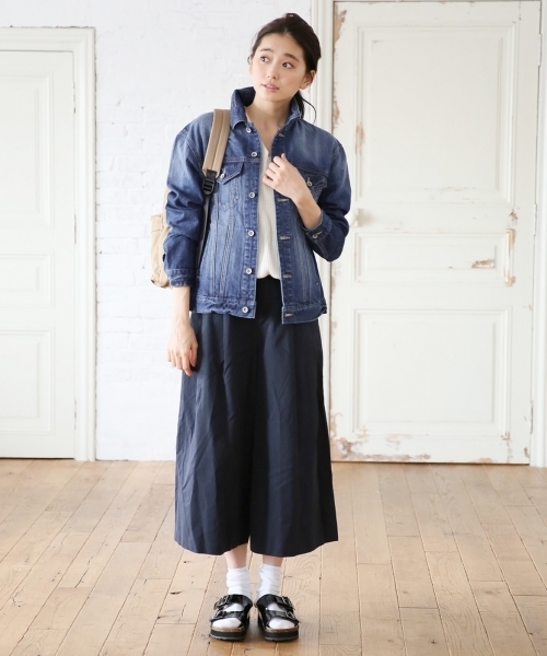 LEPSIM（レプシィム）の「デニムジャケット　708372（デニムジャケット・レディース・ネイビー/オフホワイト/ブルー/ブルー系その他/ダークネイビー・LARGE/MEDIUM）」の6枚目の写真