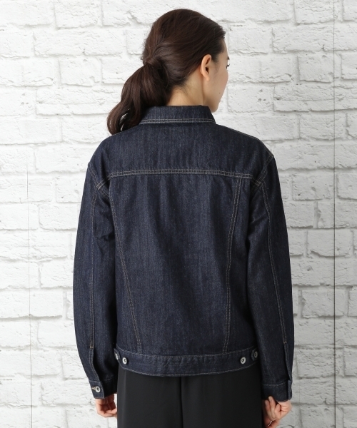LEPSIM（レプシィム）の「デニムジャケット　708372（デニムジャケット・レディース・ネイビー/オフホワイト/ブルー/ブルー系その他/ダークネイビー・LARGE/MEDIUM）」の15枚目の写真