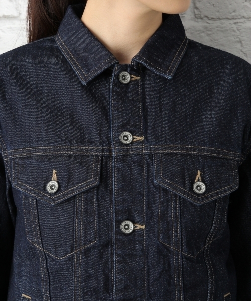 LEPSIM（レプシィム）の「デニムジャケット　708372（デニムジャケット・レディース・ネイビー/オフホワイト/ブルー/ブルー系その他/ダークネイビー・LARGE/MEDIUM）」の16枚目の写真