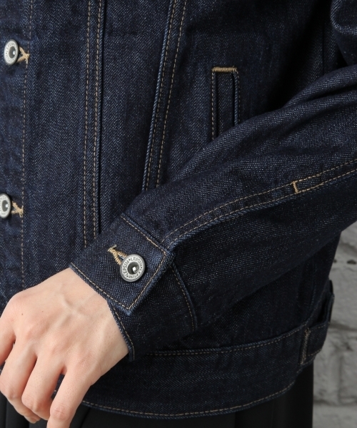 LEPSIM（レプシィム）の「デニムジャケット　708372（デニムジャケット・レディース・ネイビー/オフホワイト/ブルー/ブルー系その他/ダークネイビー・LARGE/MEDIUM）」の7枚目の写真