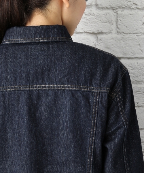 LEPSIM（レプシィム）の「デニムジャケット　708372（デニムジャケット・レディース・ネイビー/オフホワイト/ブルー/ブルー系その他/ダークネイビー・LARGE/MEDIUM）」の10枚目の写真
