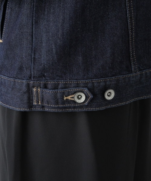 LEPSIM（レプシィム）の「デニムジャケット　708372（デニムジャケット・レディース・ネイビー/オフホワイト/ブルー/ブルー系その他/ダークネイビー・LARGE/MEDIUM）」の11枚目の写真