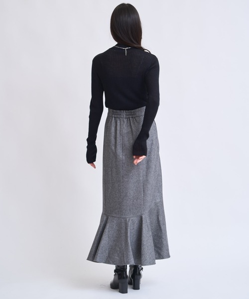 NOELA（ノエラ）の「ウールラメマーメイドスカート（スカート・レディース・ベージュ/ブラック・S/M）」の12枚目の写真
