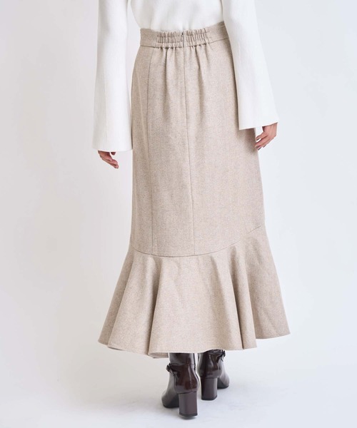 NOELA（ノエラ）の「ウールラメマーメイドスカート（スカート・レディース・ベージュ/ブラック・S/M）」の5枚目の写真