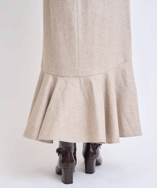 NOELA（ノエラ）の「ウールラメマーメイドスカート（スカート・レディース・ベージュ/ブラック・S/M）」の7枚目の写真