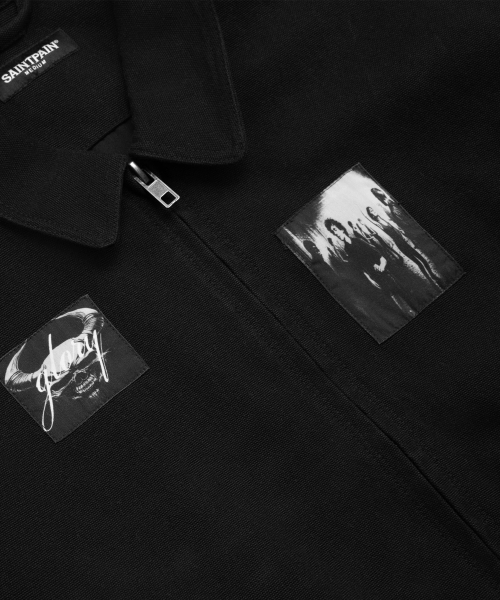SAINTPAIN（セイントペイン）の「SP パッチワークジャケット ブラック（デニムジャケット・レディース・その他・LARGE/MEDIUM）」の8枚目の写真