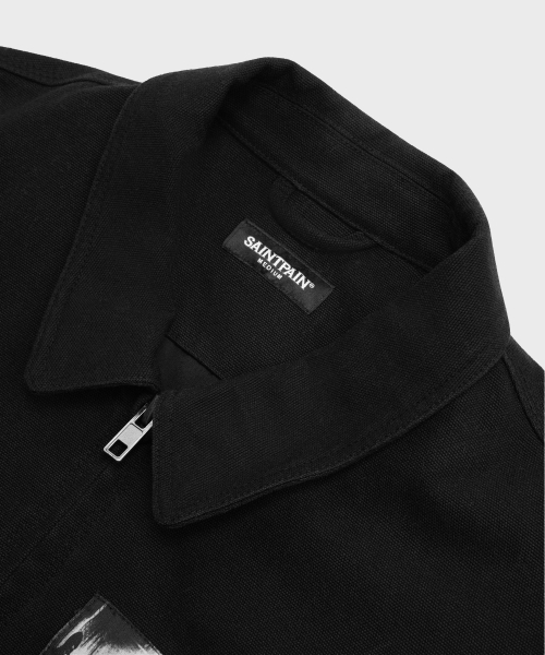 SAINTPAIN（セイントペイン）の「SP パッチワークジャケット ブラック（デニムジャケット・レディース・その他・LARGE/MEDIUM）」の9枚目の写真